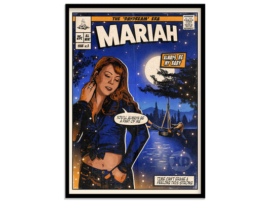 Mariah Carey Print - Always Be My Baby Comic Cover Art