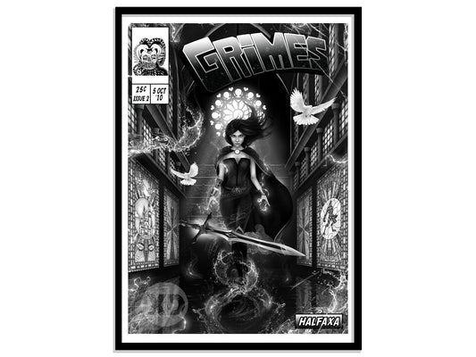 Grimes Print - Halfaxa Comic Cover Art