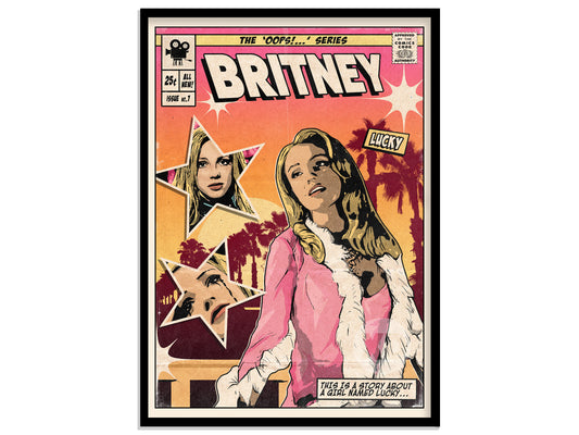 Britney Spears Print - Lucky Comic Cover Art
