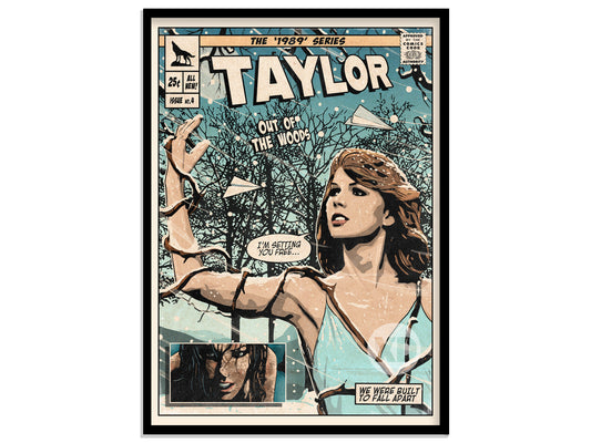 Taylor Swift Print - Out Of The Woods Comic Cover Art