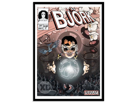 Björk Print - Utopia Comic Cover Art