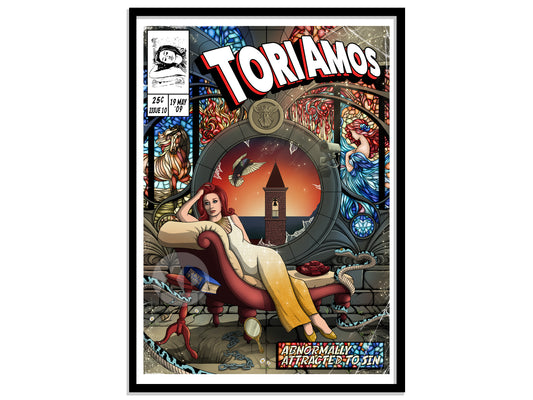 Tori Amos Print - Abnormally Attracted To Sin Comic Cover Art