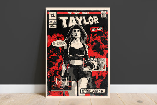 Taylor Swift Print - Bad Blood Comic Cover Art