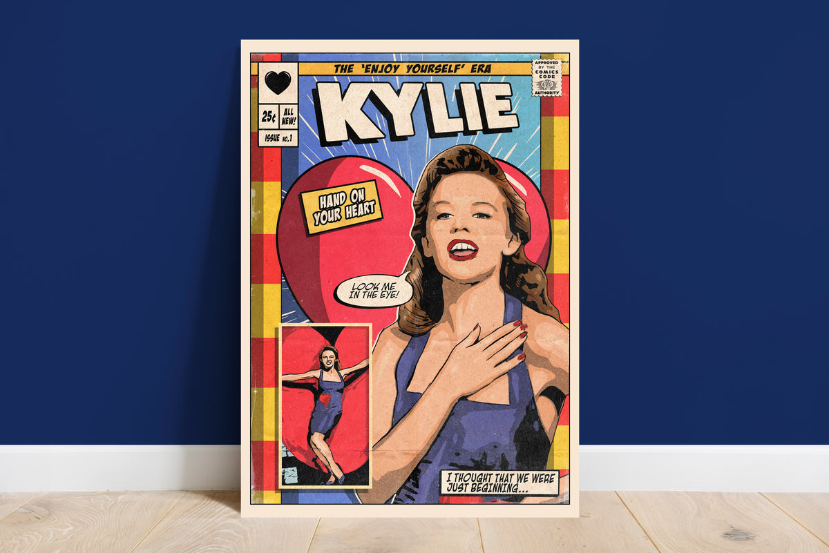 Kylie Minogue Singles Collection - 21 Comic Cover Art Prints