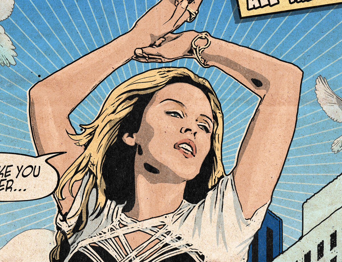 Kylie Minogue Print - All The Lovers Comic Cover Art