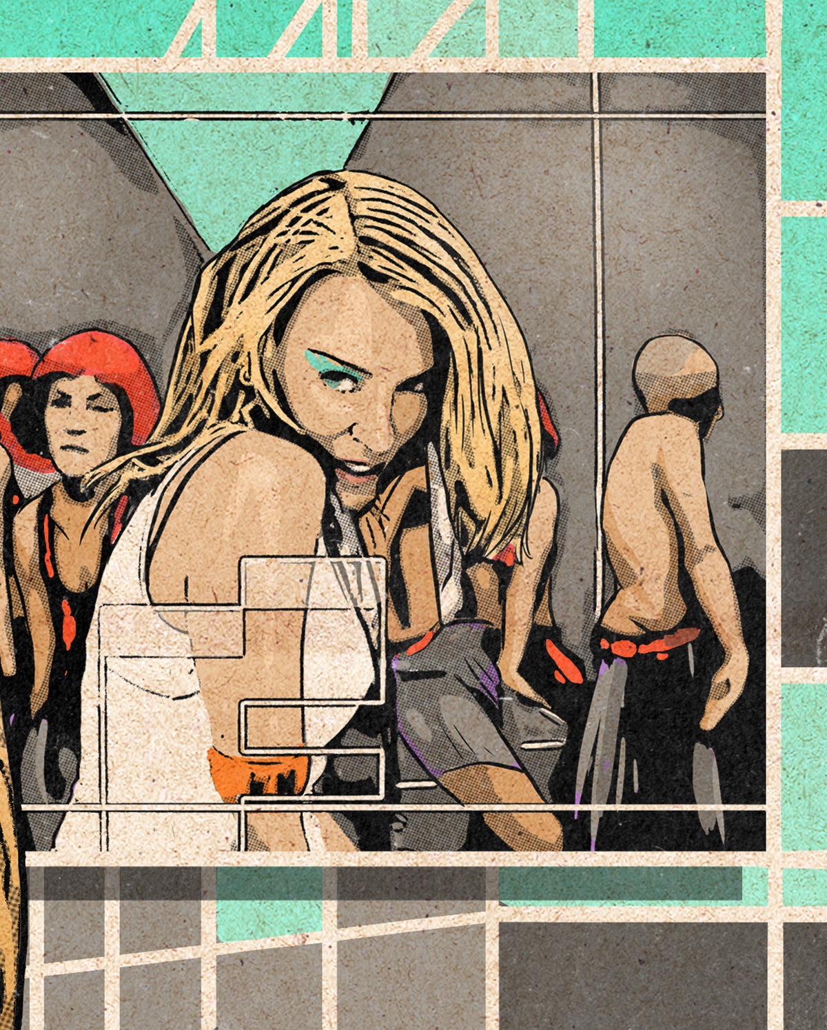 Kylie Minogue Print - Love At First Sight Comic Cover Art