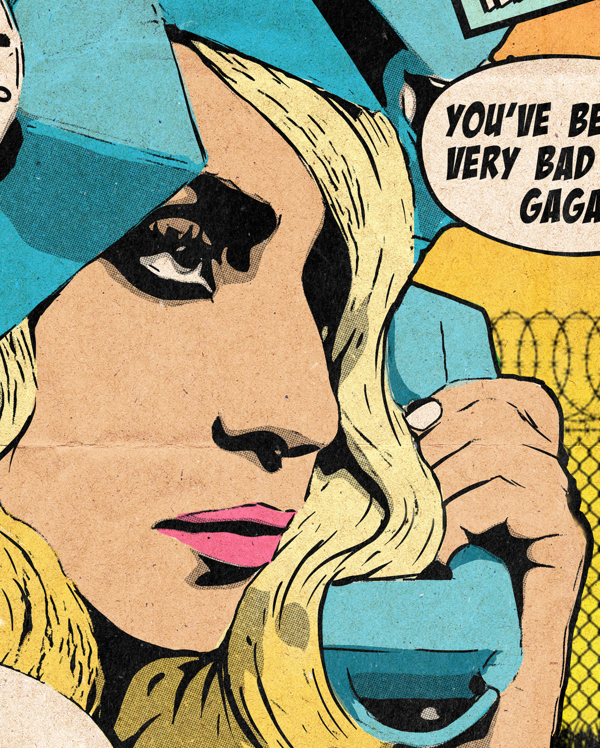 Lady Gaga & Beyonce Print - Telephone Comic Cover Art