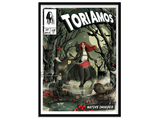 Tori Amos Print - Native Invader Comic Cover Art
