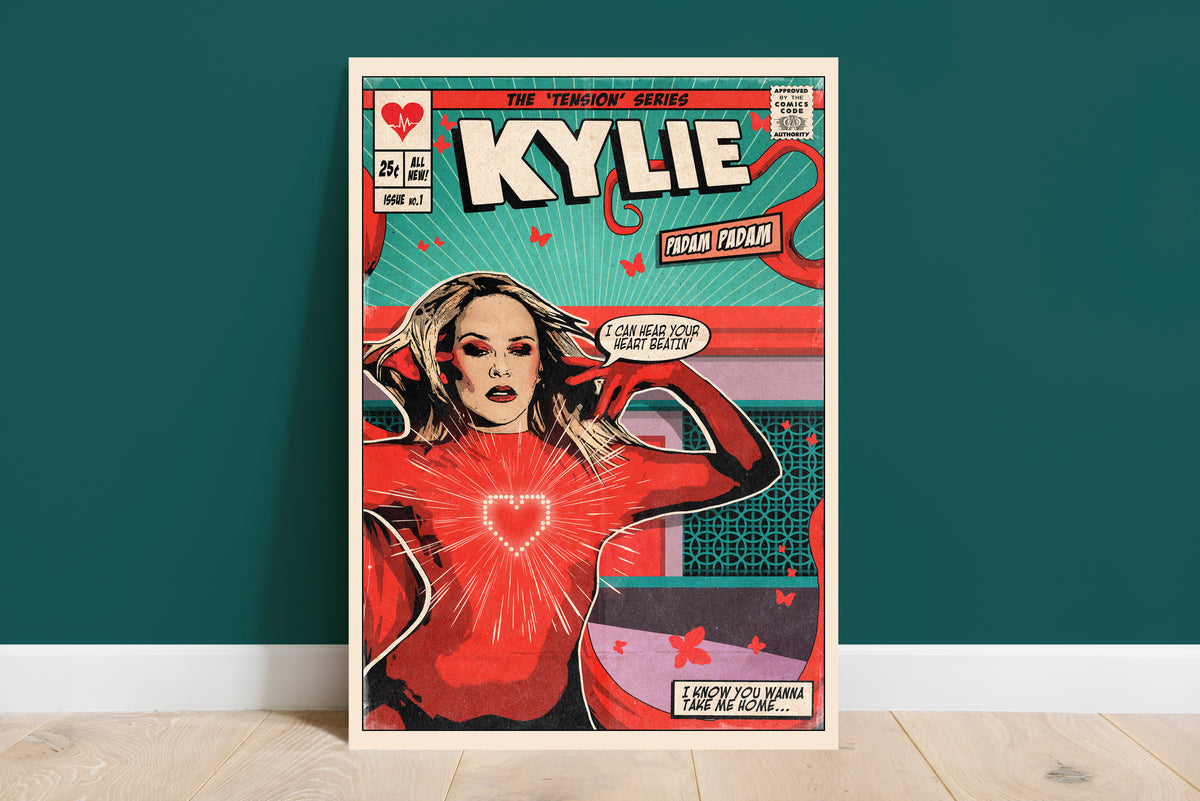 Kylie Minogue Print - Padam Padam Comic Cover Art