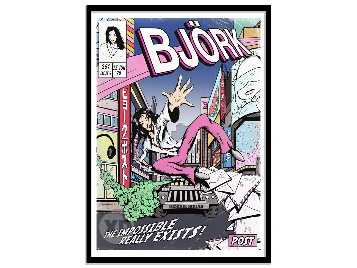 Björk Print - Post Comic Cover Art