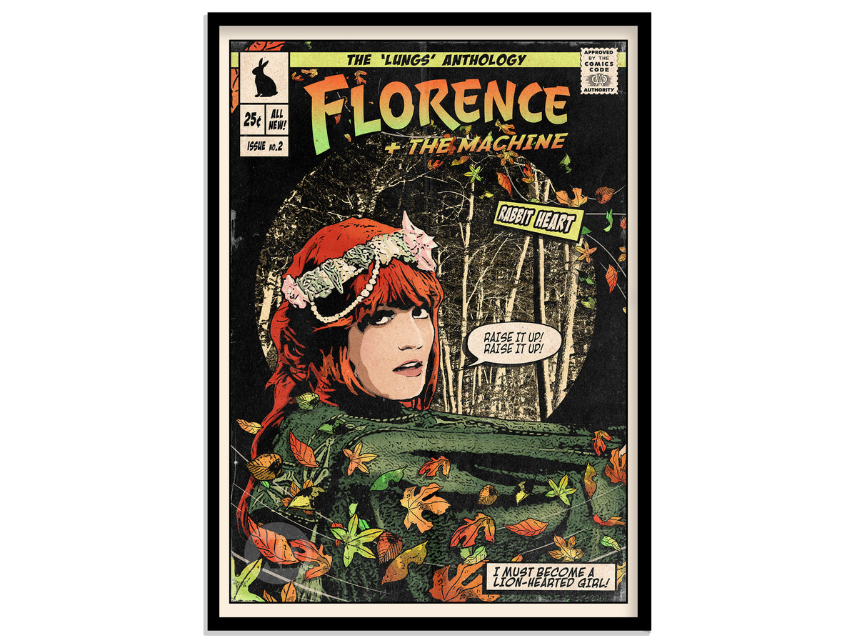 Florence + The Machine Print - Rabbit Heart Comic Cover Art