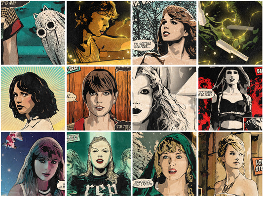 Taylor Swift Singles Collection - 10 Comic Cover Art Prints