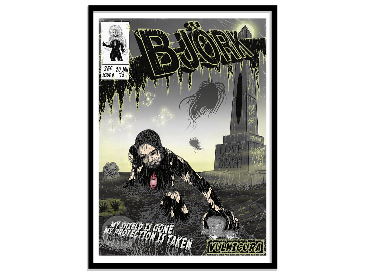 Björk Print - Vulnicura Comic Cover Art