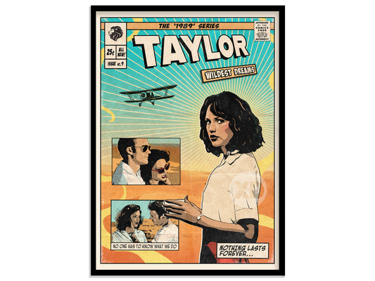 Taylor Swift Print - Wildest Dreams Comic Cover Art
