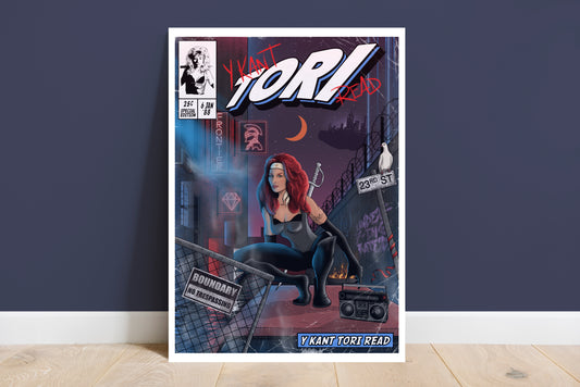 Tori Amos Print - Y Kant Tori Read Comic Cover Art